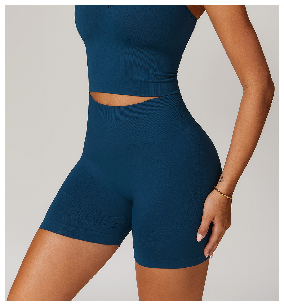 Seamless High - Waist Yoga Shorts