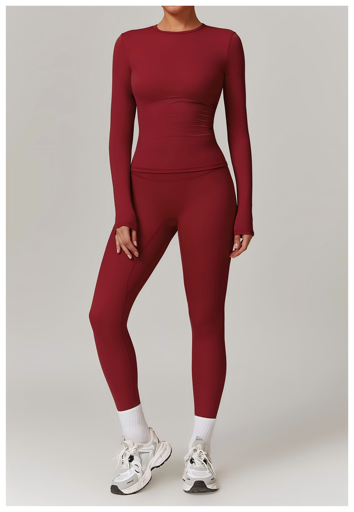 Women's Long - Sleeve Top & Leggings Set