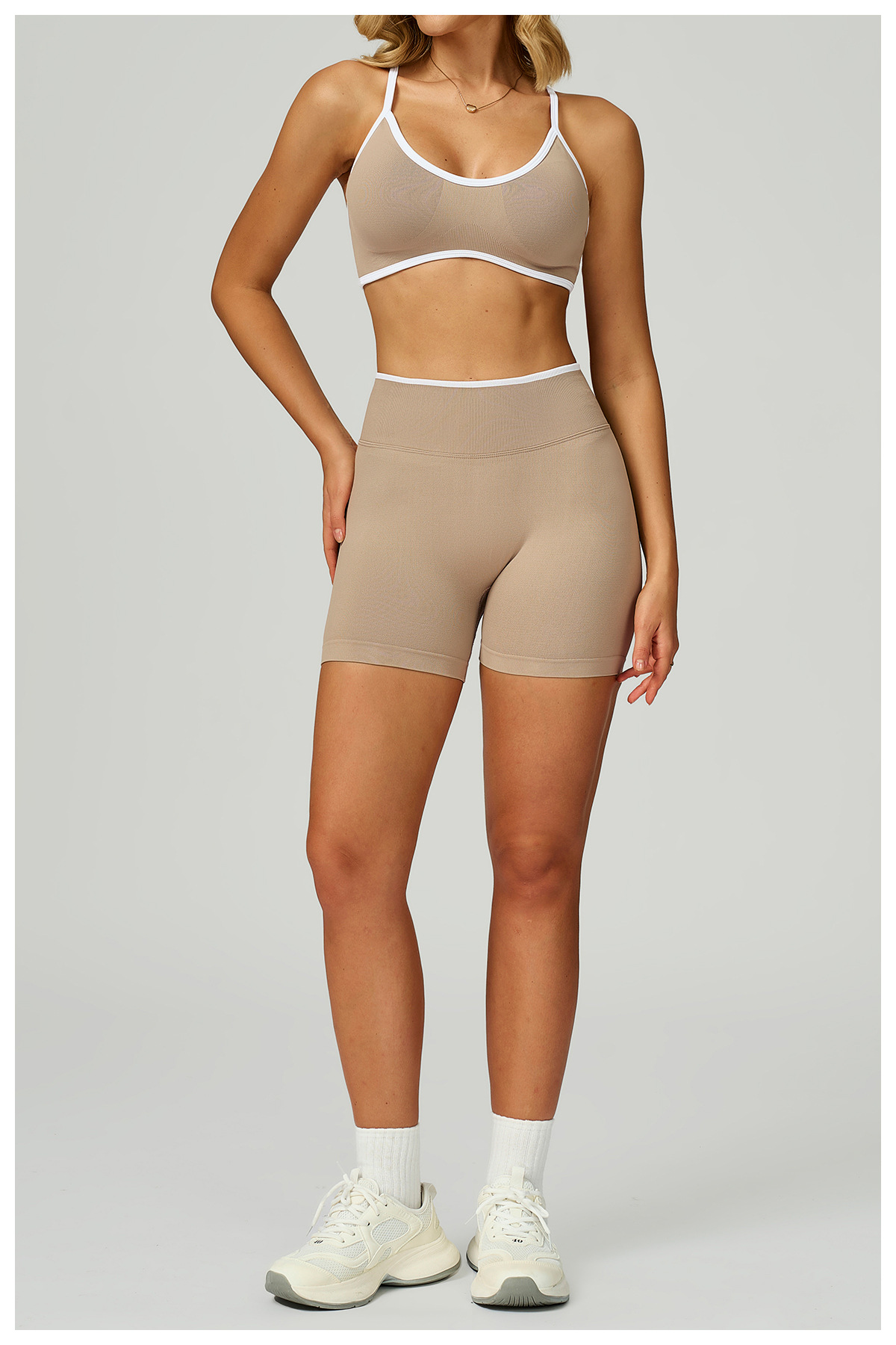 Seamless Contrast Yoga Set