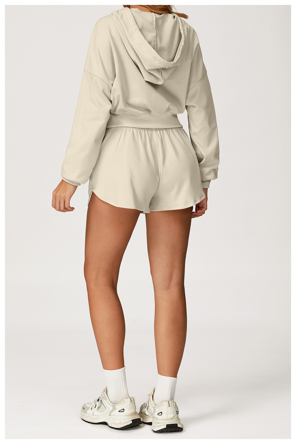Casual Sporty Sweatshirt & Shorts Set