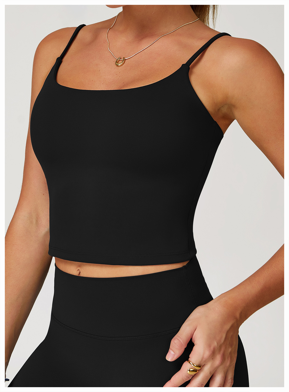 Brushed Yoga Tank with Open Back