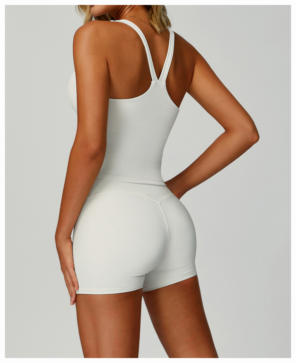 Ribbed Yoga Sports Tank Top