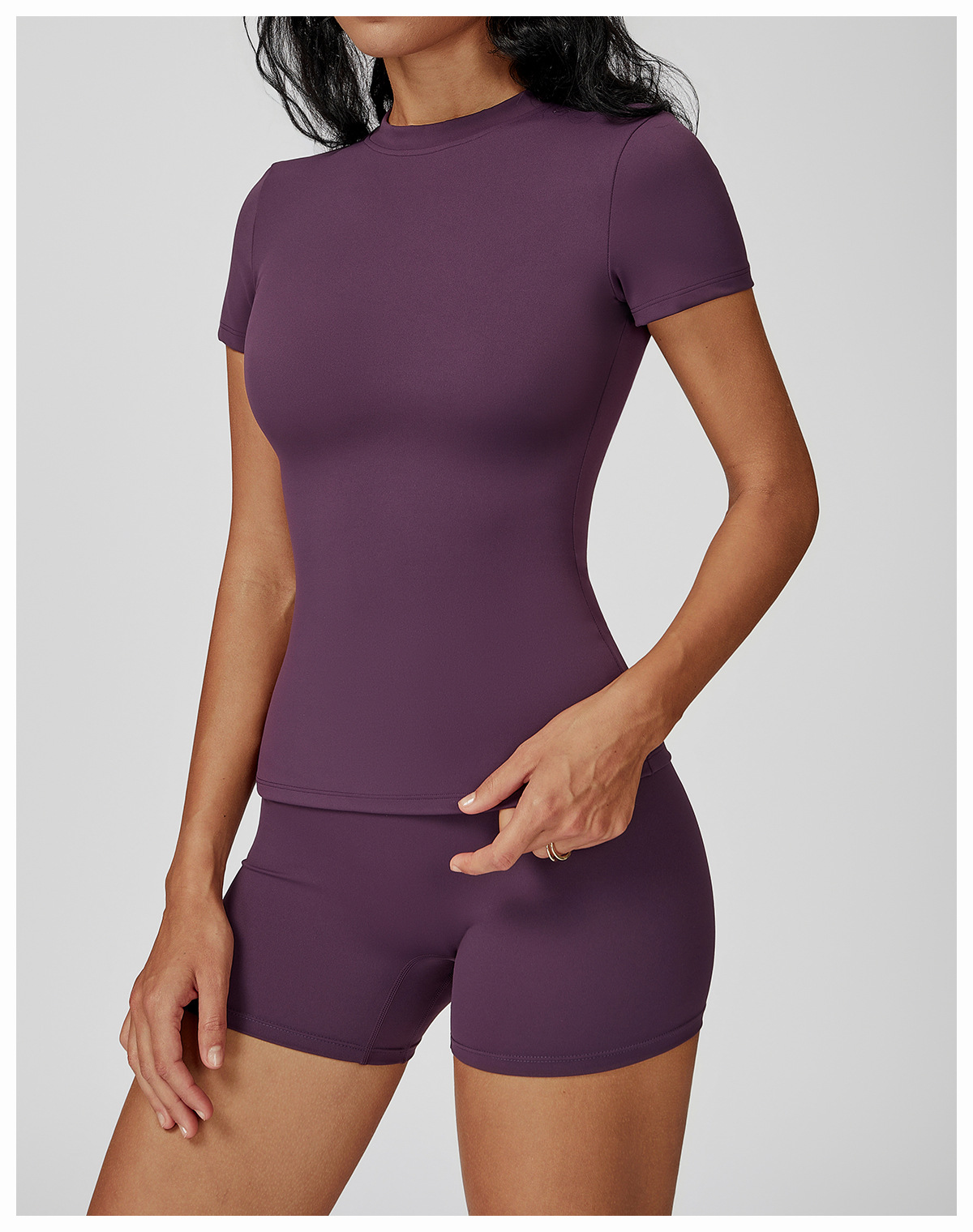 Women's Spring Quick - Dry Yoga & Fitness Short - Sleeve Tee