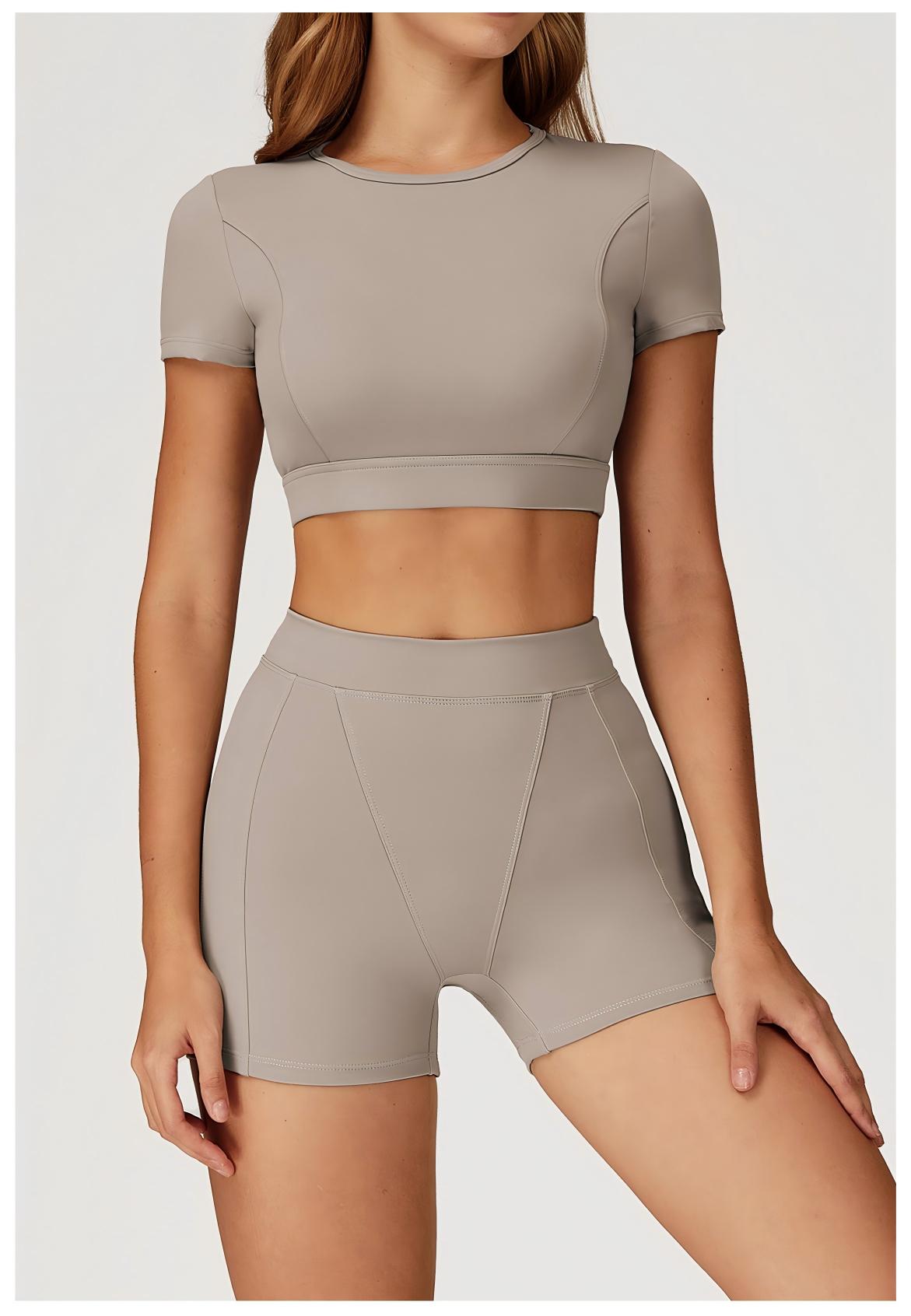 Bare - Feel Crew Neck Yoga Crop Top