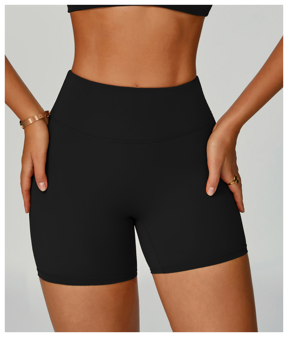 Eco - Friendly High - Waist Sports Shorts