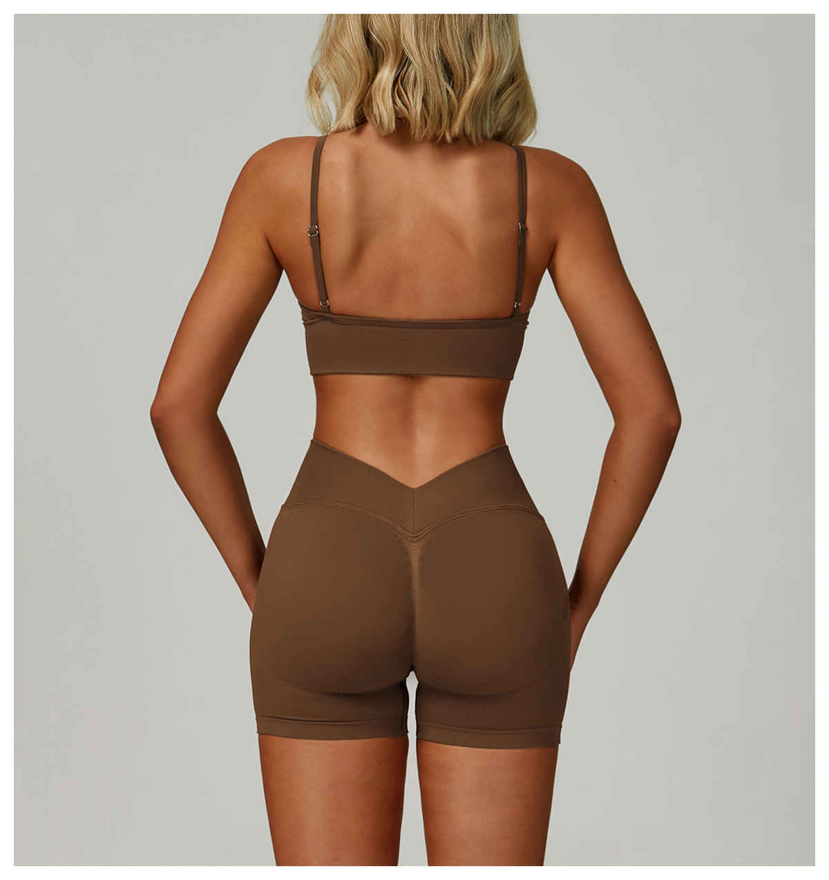 Seamless Strappy Yoga Sports Bra