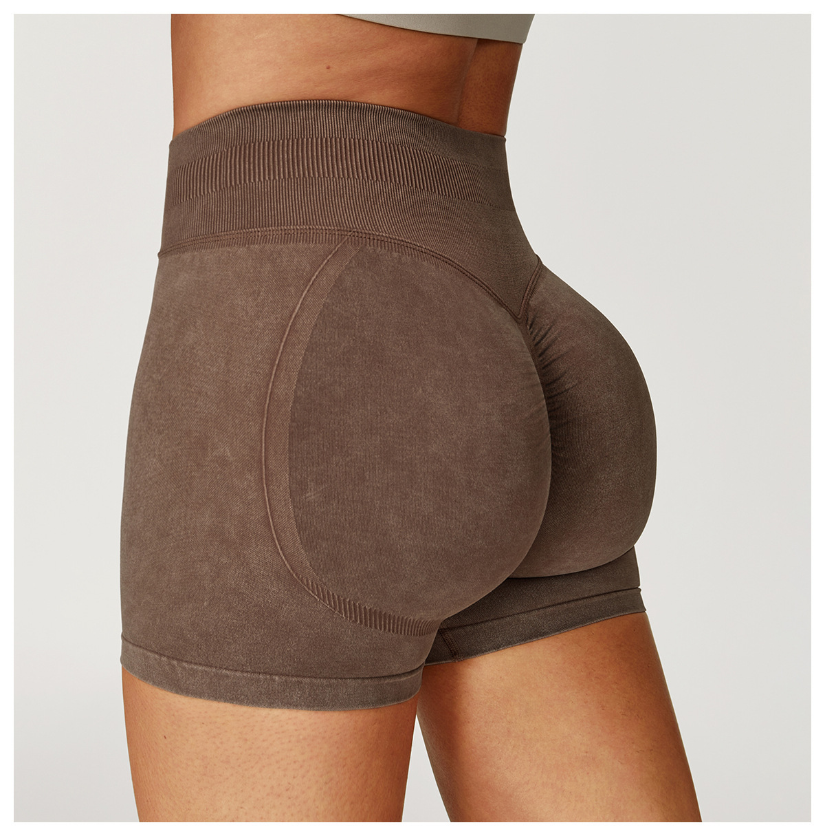 Seamless Washed Yoga Shorts