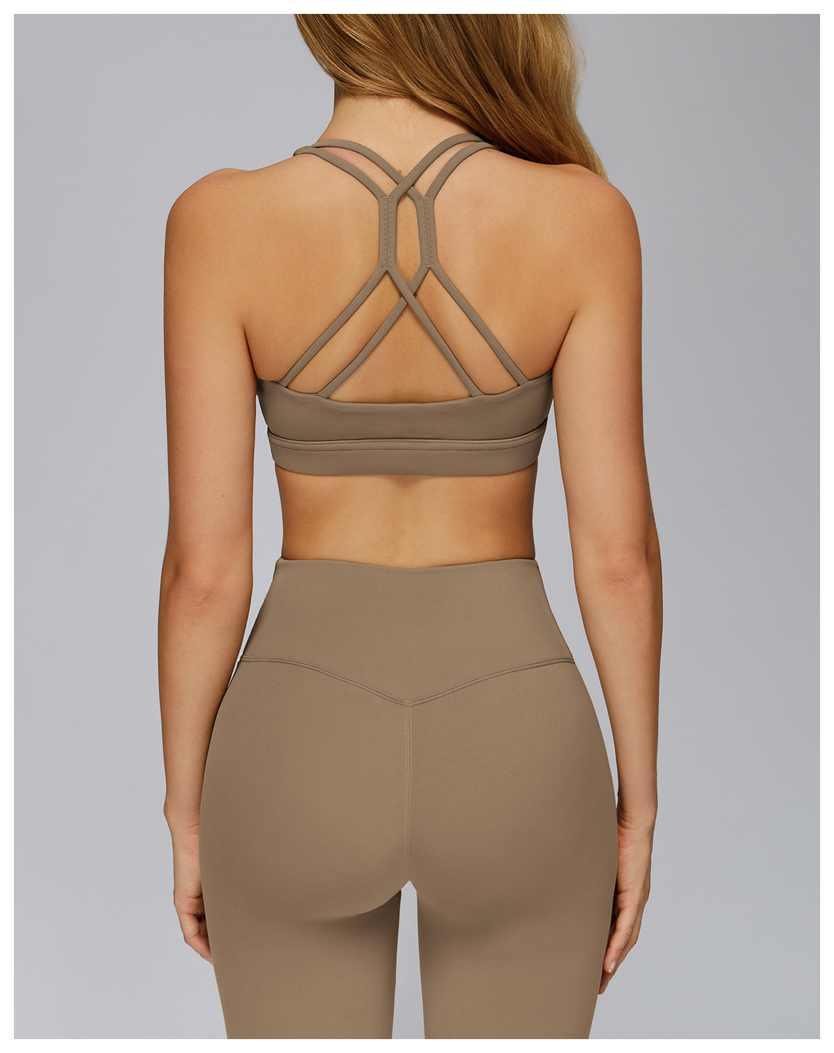 Crisscross Cutout Back Yoga Sports Bra