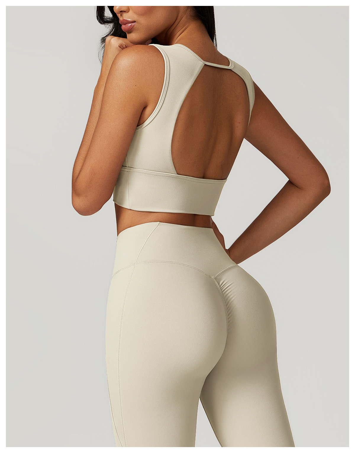 Brushed Backless Sports Bra Top