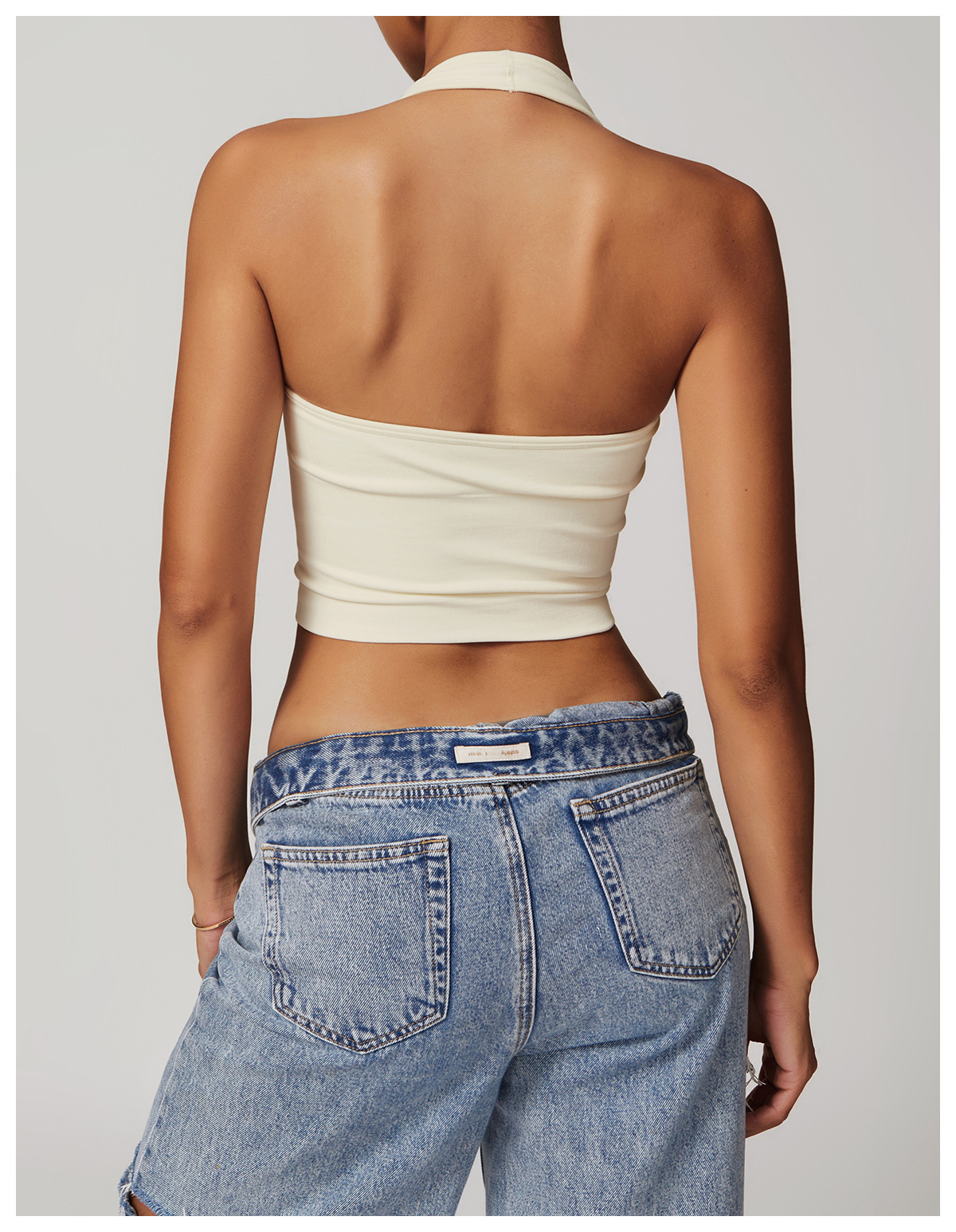 Women's Halter Neck Racerback Yoga Sports Top