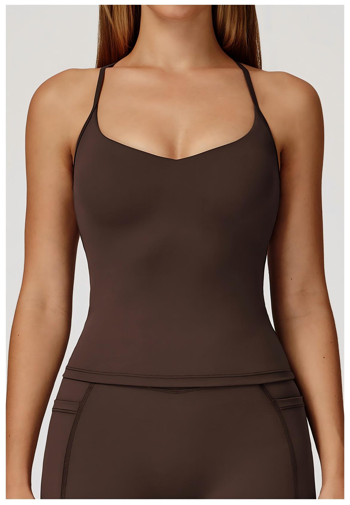 Bare - Feeling Yoga Crossover Back Sports Tank Top