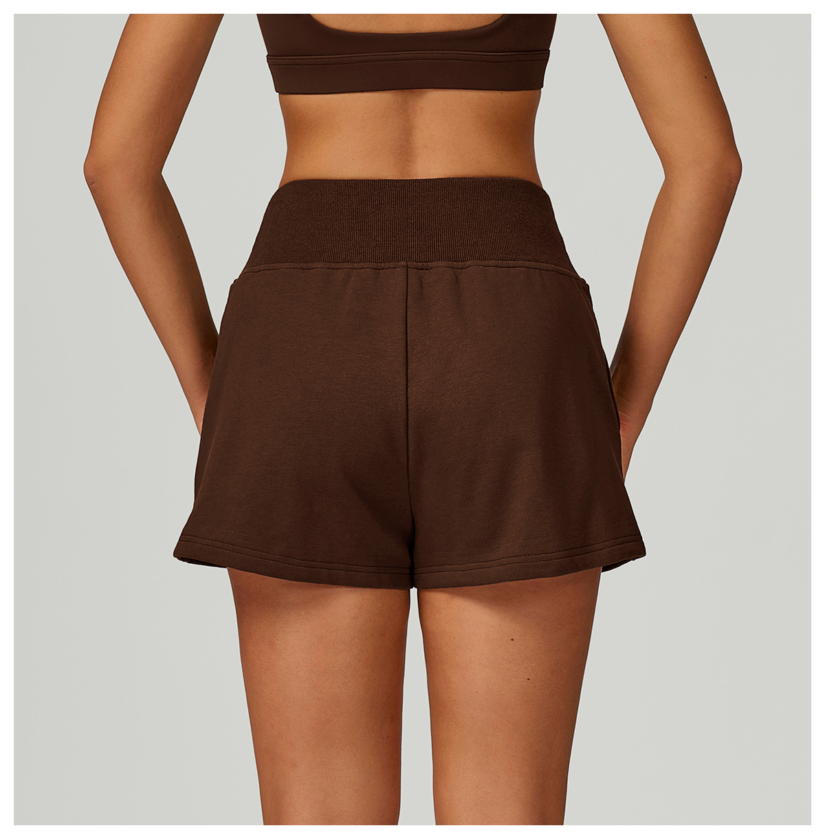 Autumn & Winter High - Waist Drawstring Sports Shorts