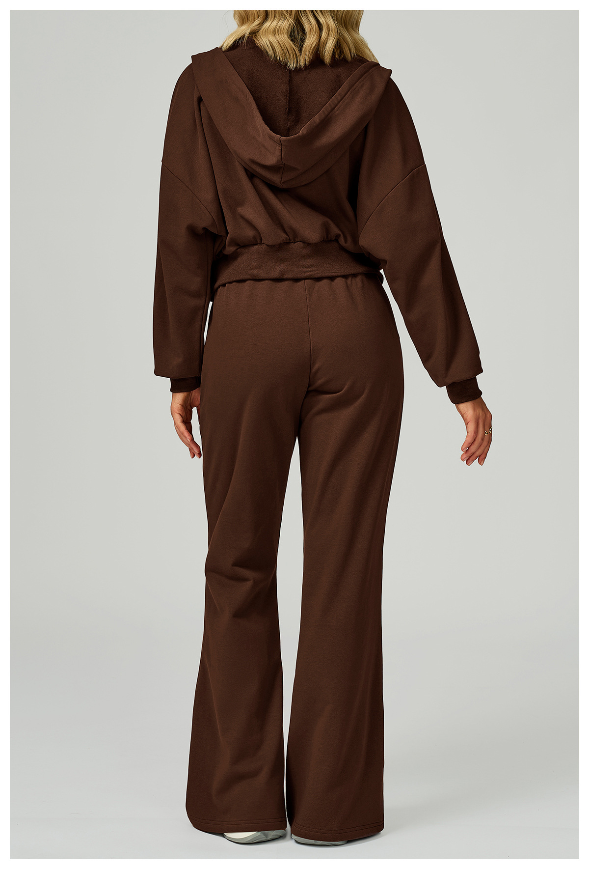 High - Waist Drawstring Flare Sports Pants