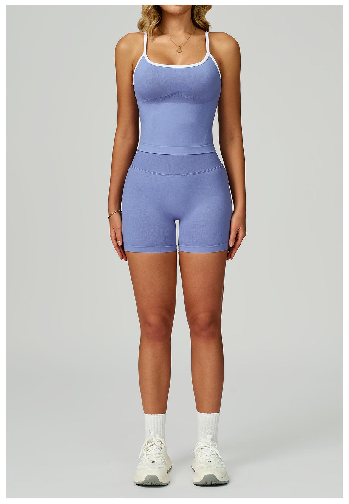 Seamless Contrast Yoga Set