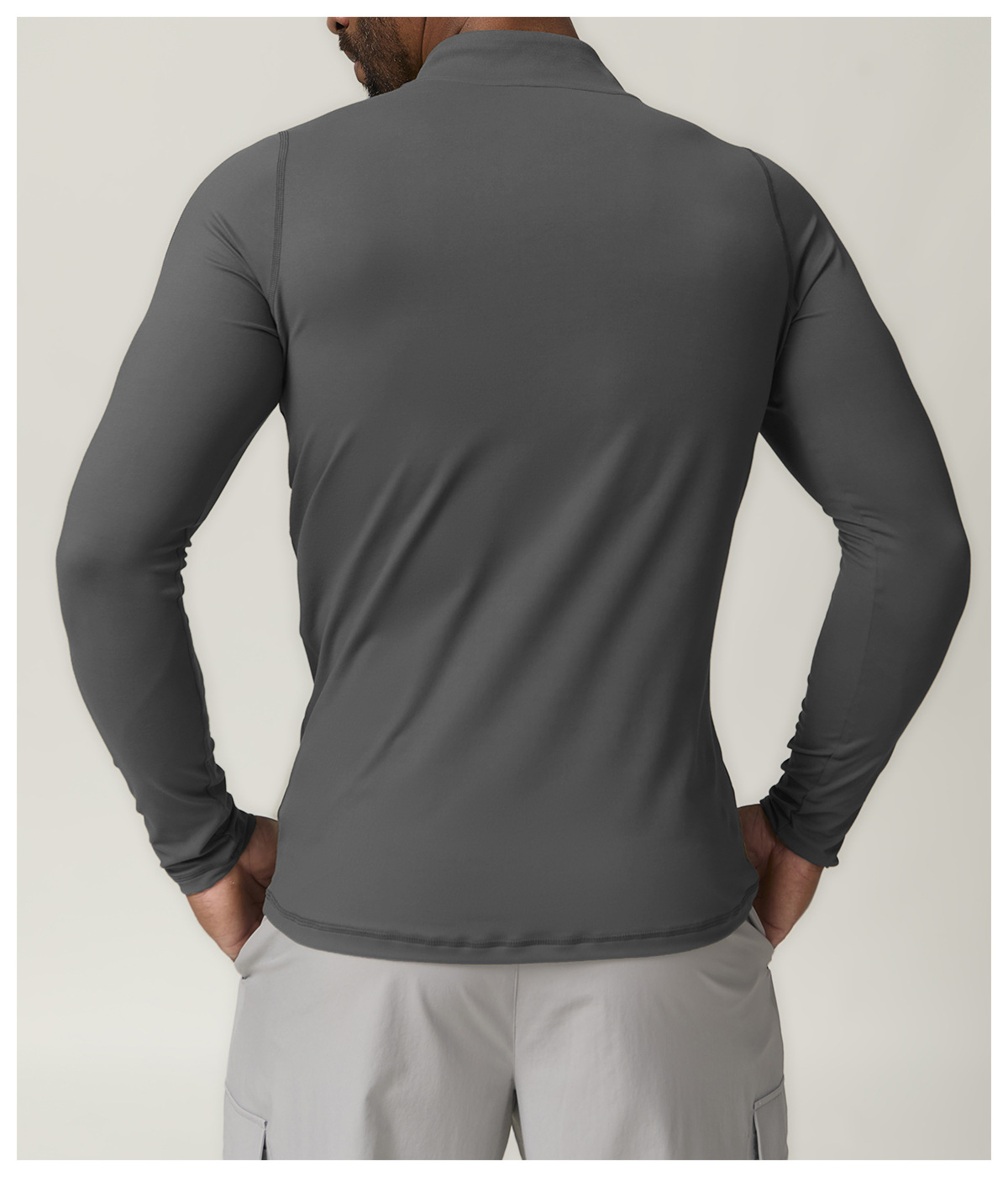 Men's Half - Zip Long - Sleeve Sports Top