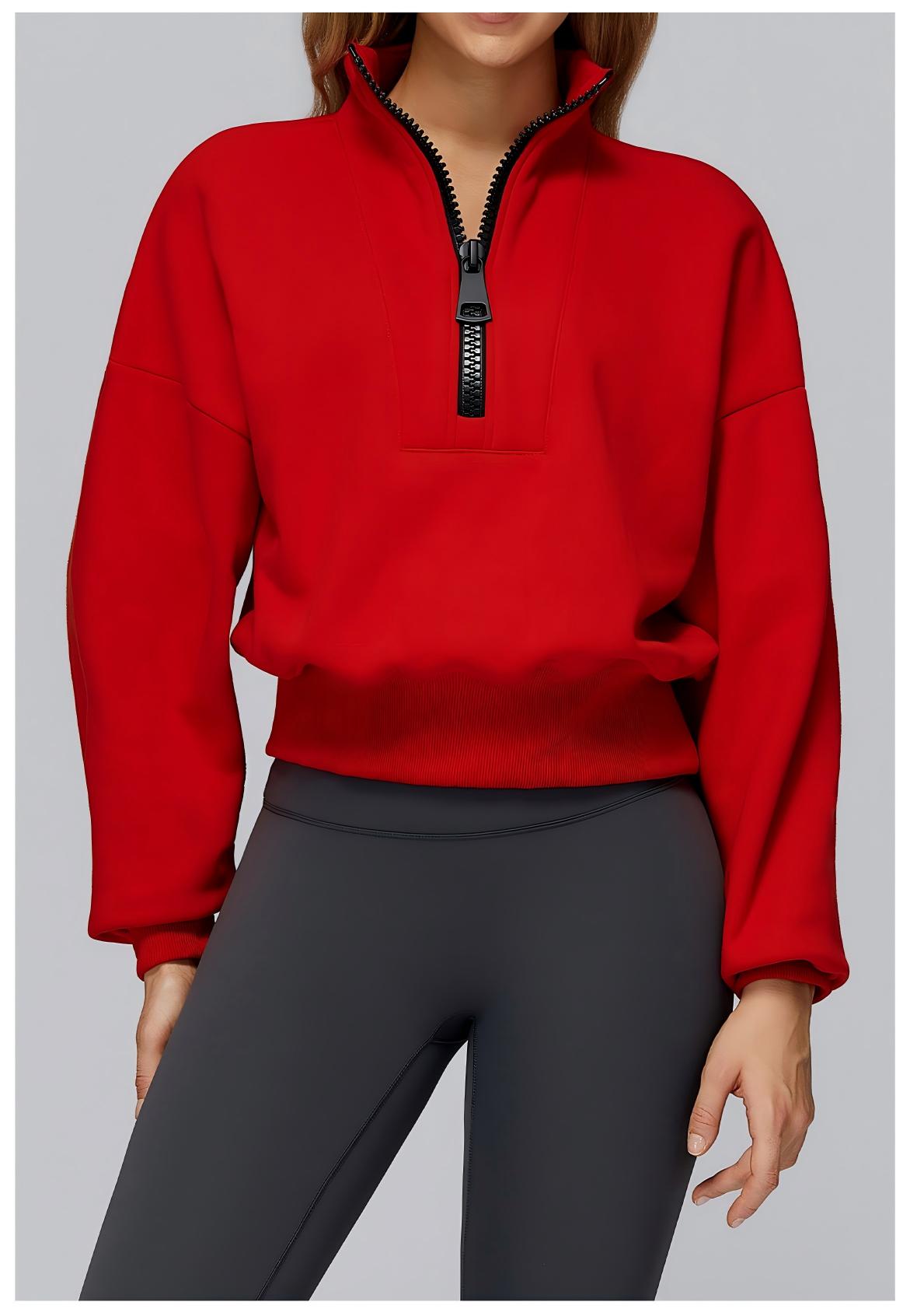 Stand - Collar Windproof Sports Sweatshirt