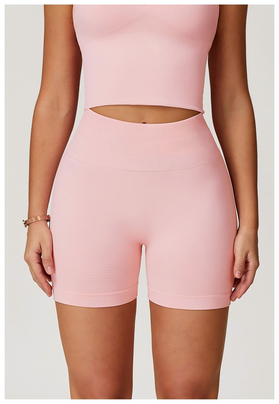 Seamless High - Waist Yoga Shorts