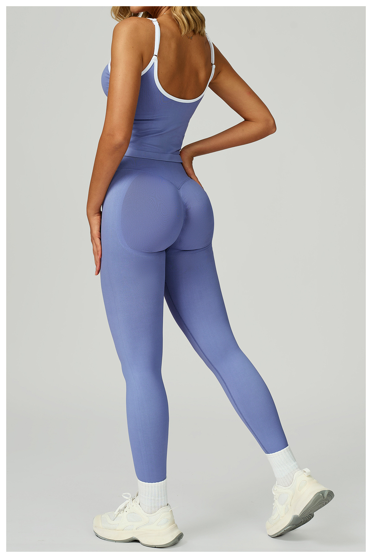 Seamless Contrast Yoga Set