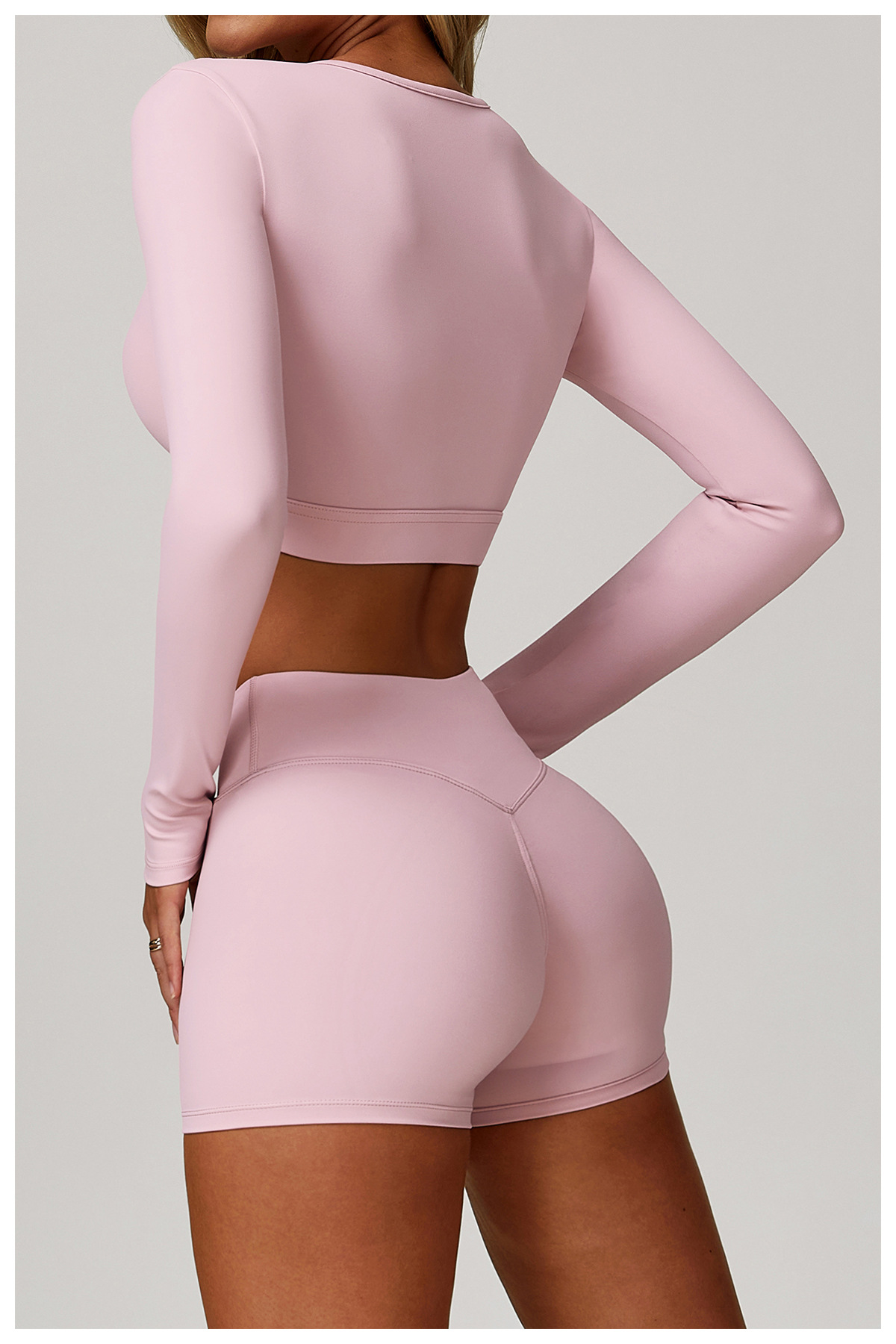 Bare - Feel Cutout Yoga Long - Sleeve Top