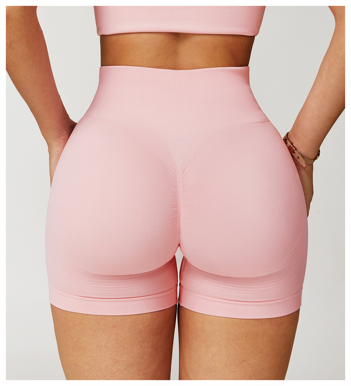 Seamless High - Waist Yoga Shorts