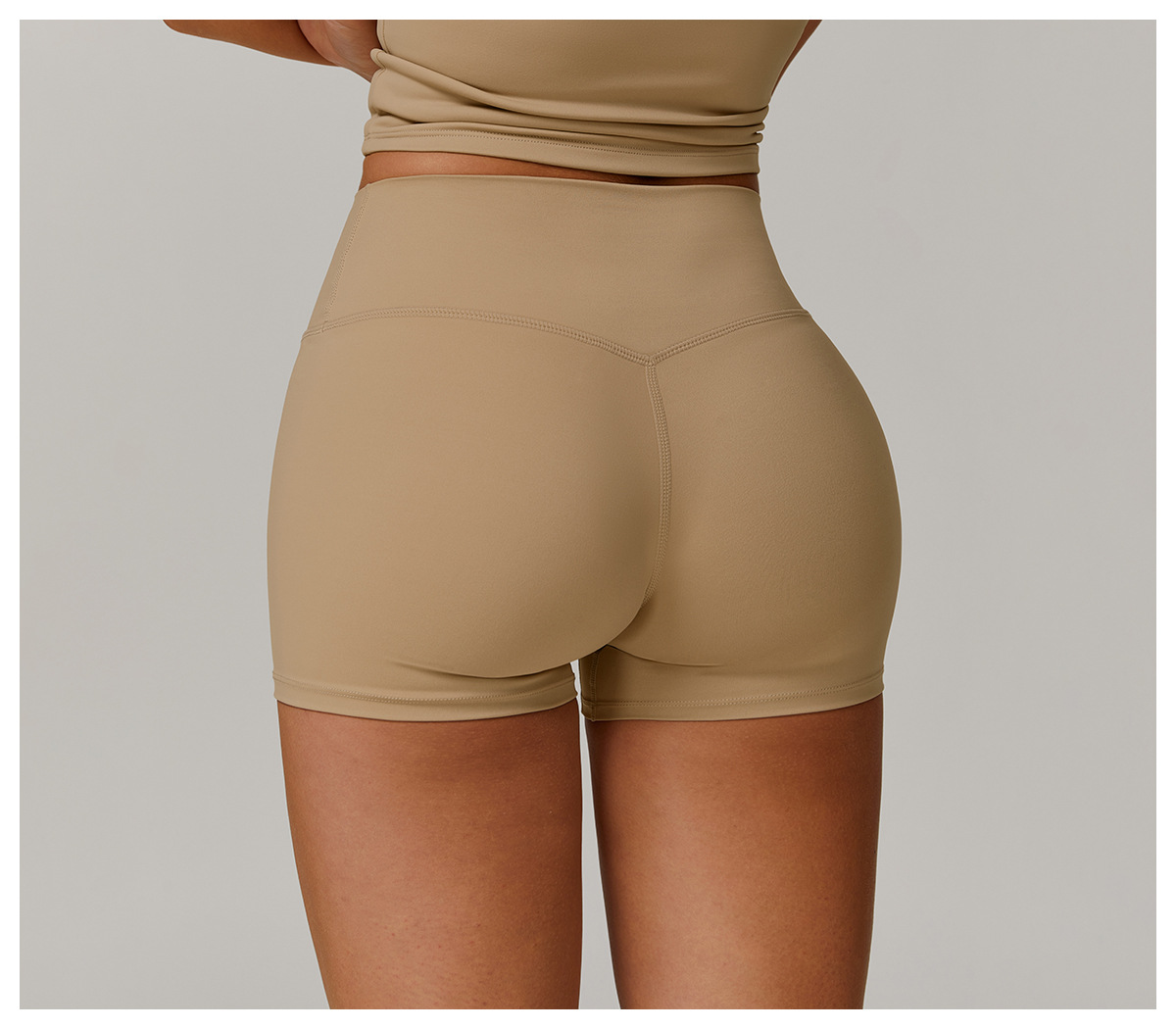 Women's Brushed - Fabric Skinny Yoga & Fitness Shorts