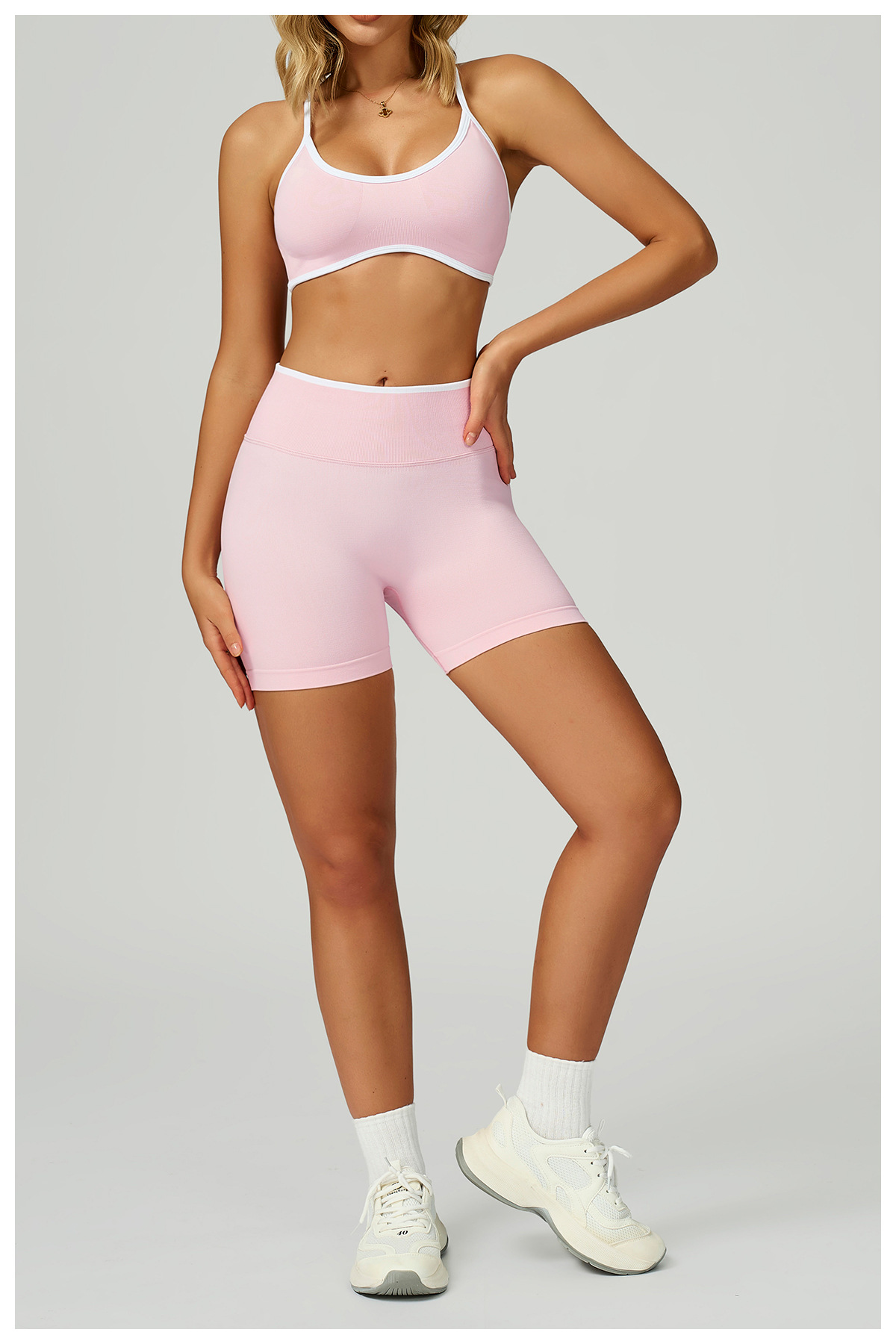 Seamless Contrast Yoga Set