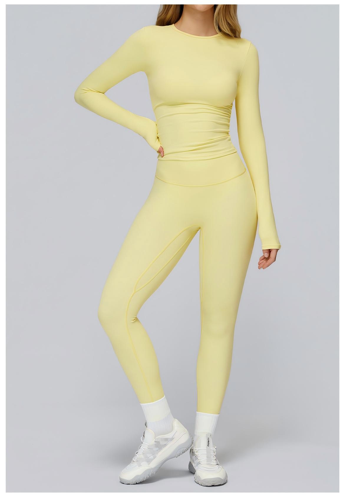 Long - Sleeve Yoga Top and Leggings Set