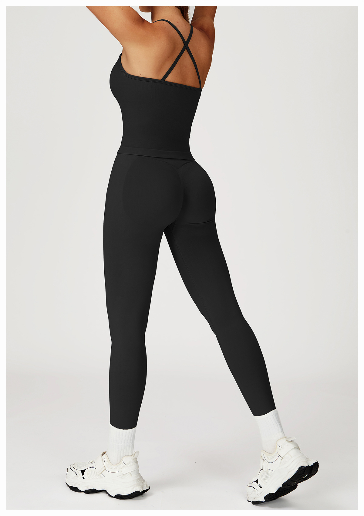 Seamless Slim - Fit Quick - Dry Tank & Leggings Yoga Set