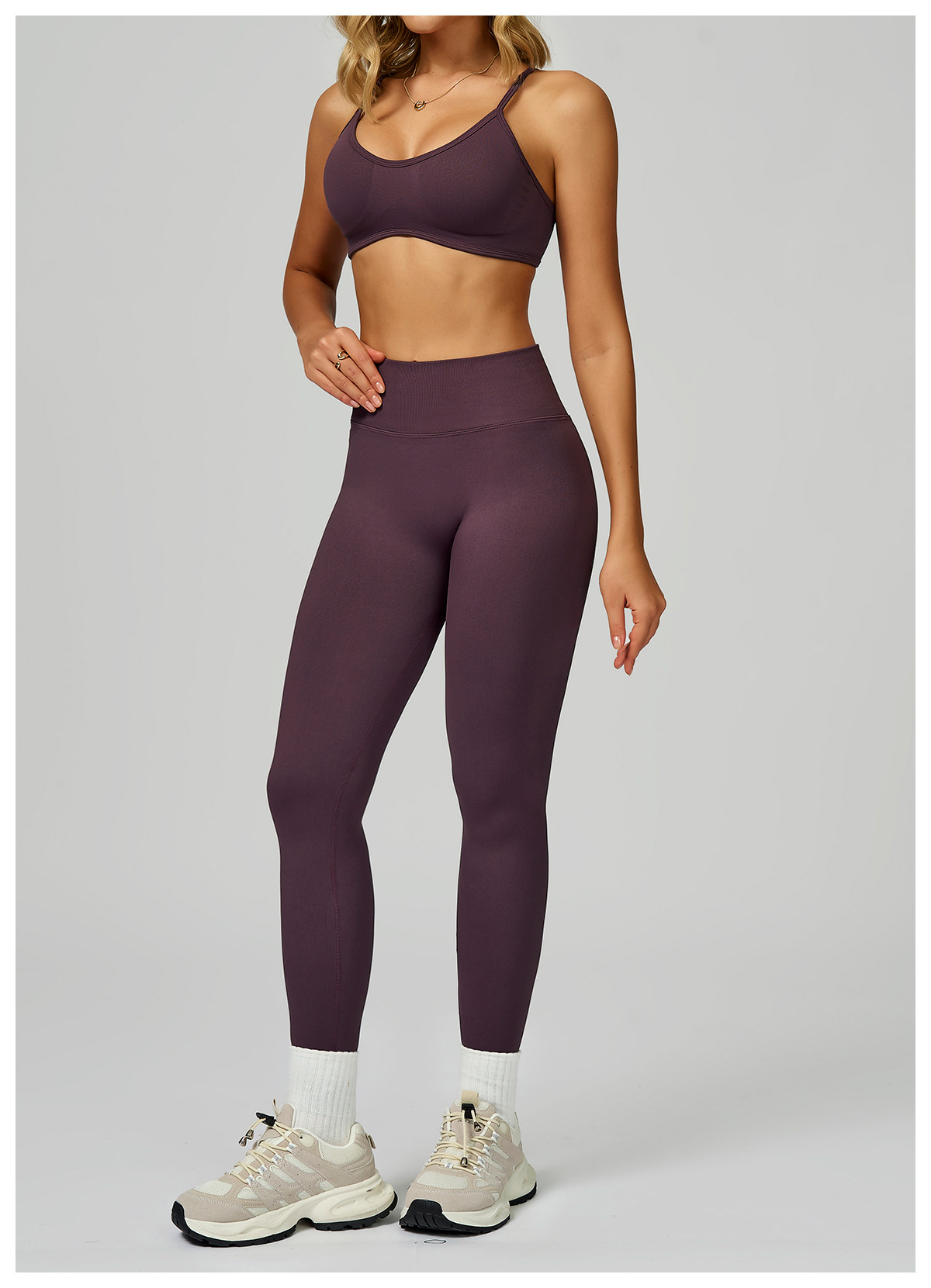 Seamless Contrast Yoga Set