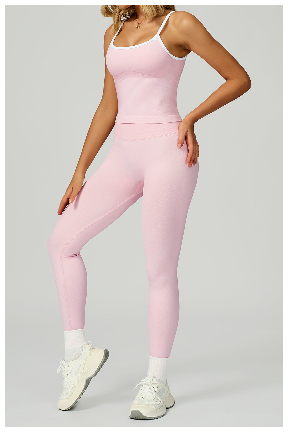 Seamless Contrast Yoga Set