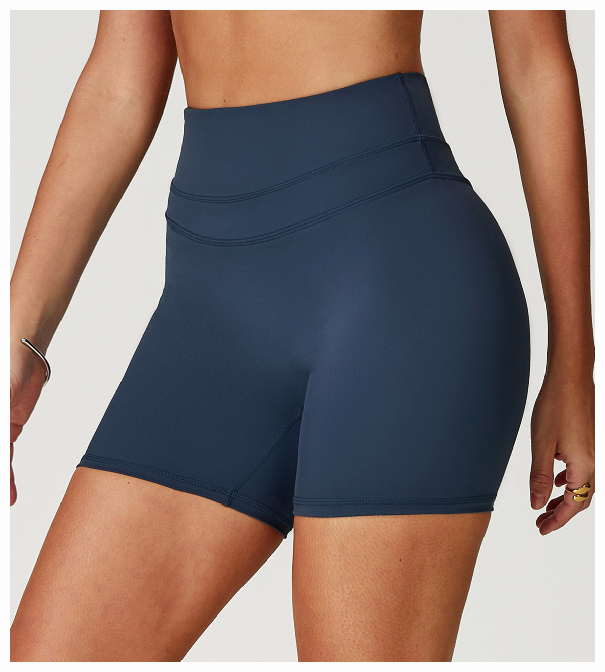 Brushed High - Waist Yoga & Workout Shorts