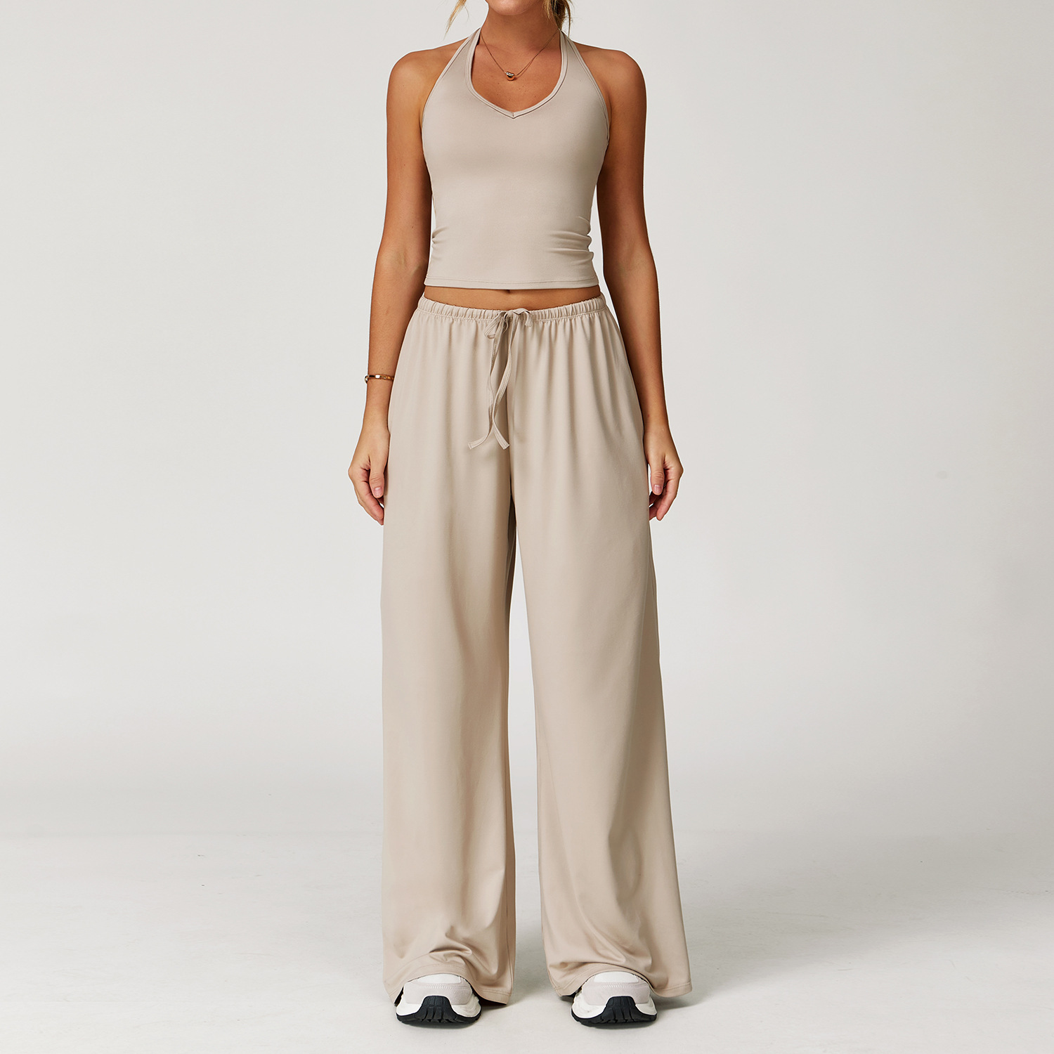 Quick - Dry Open - Back Camisole Sport Set