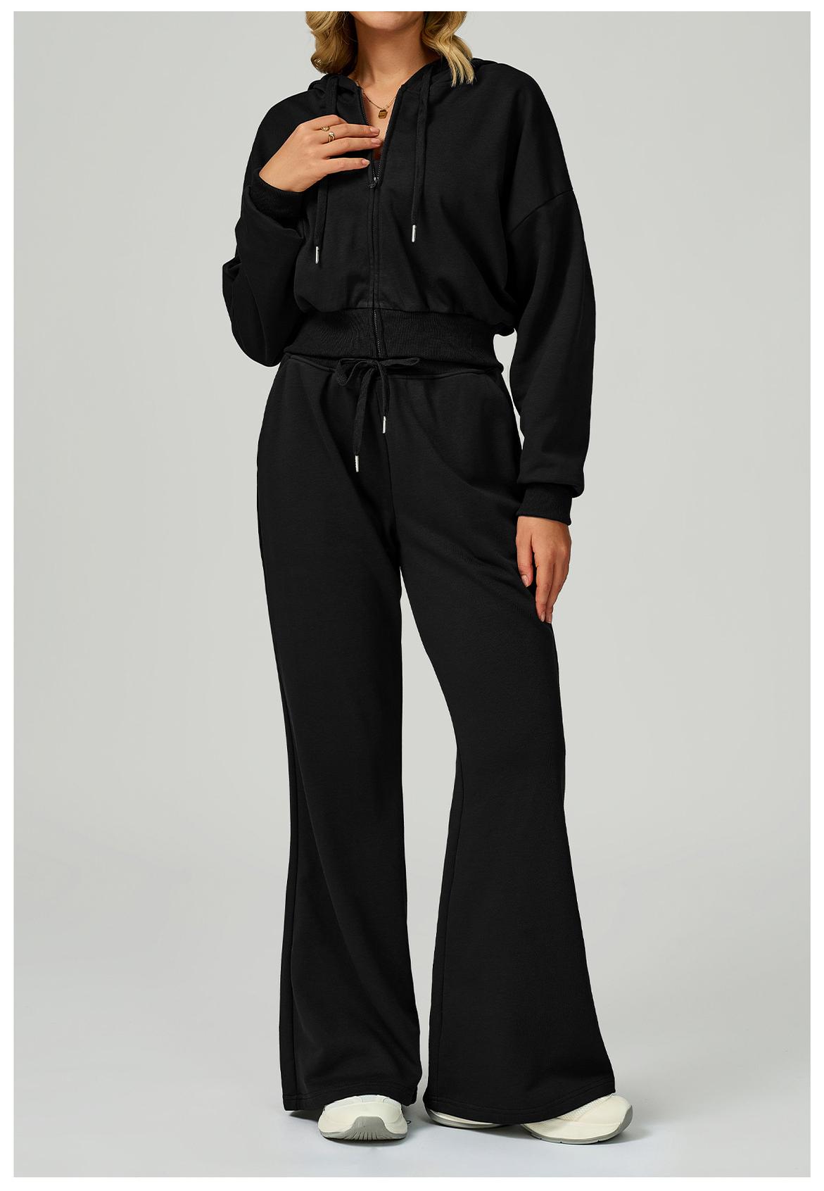 New Autumn & Winter Zip - Up Hooded Tracksuit