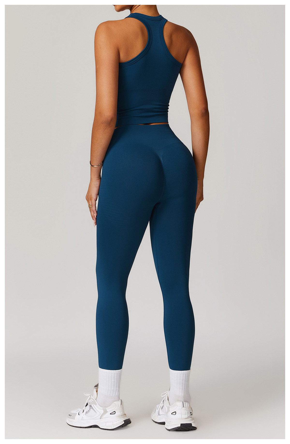 Seamless Knit Racerback Tank & Leggings Yoga Set