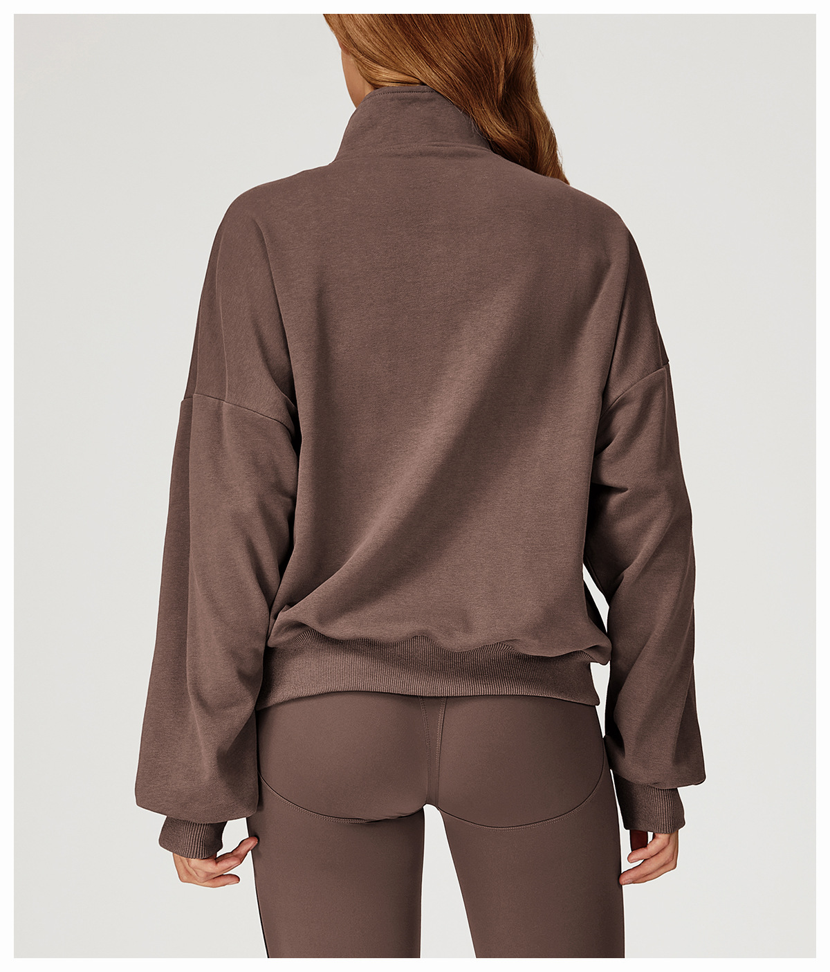 Warm Half - Zip Casual Sweatshirt