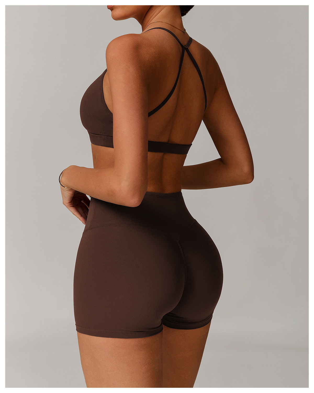 Quick - Dry V - Neck Yoga Sports Bra