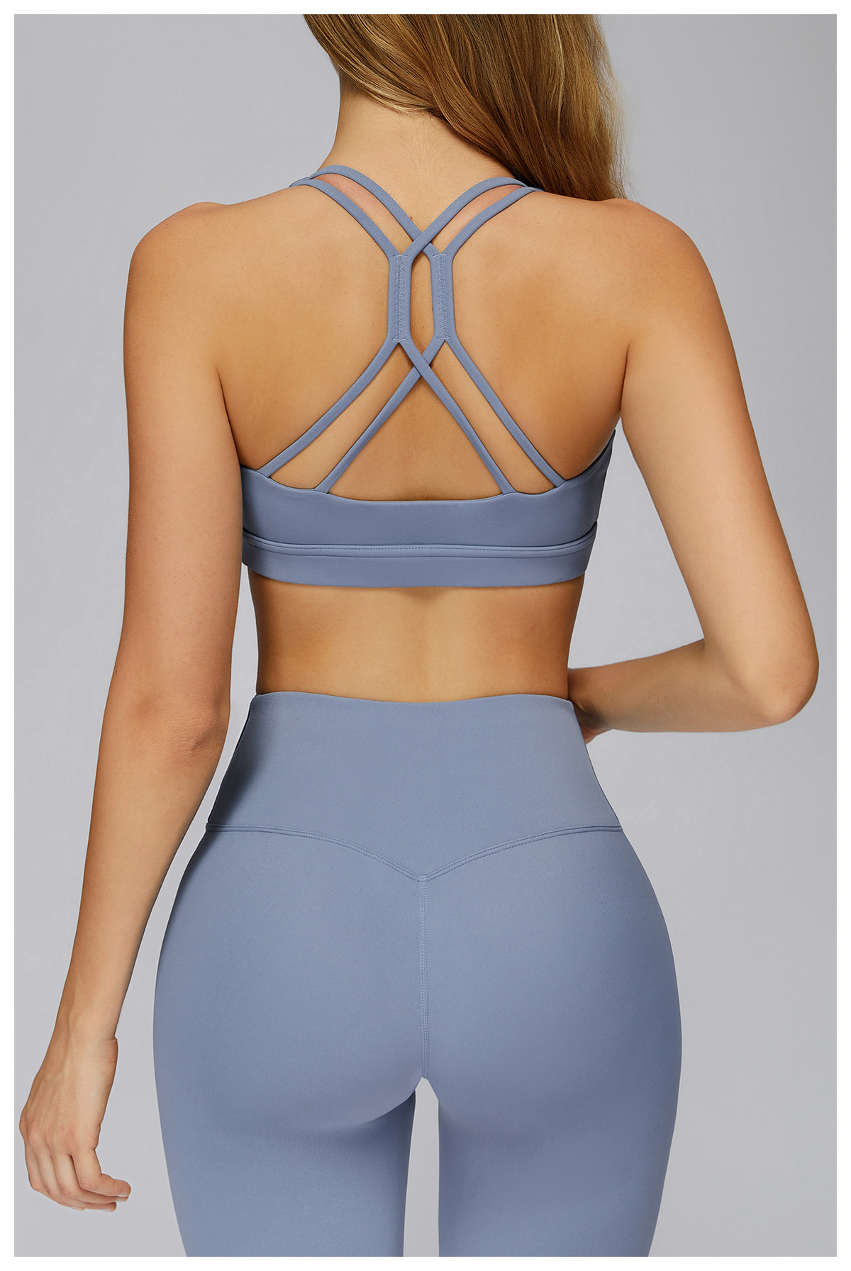 Crisscross Cutout Back Yoga Sports Bra