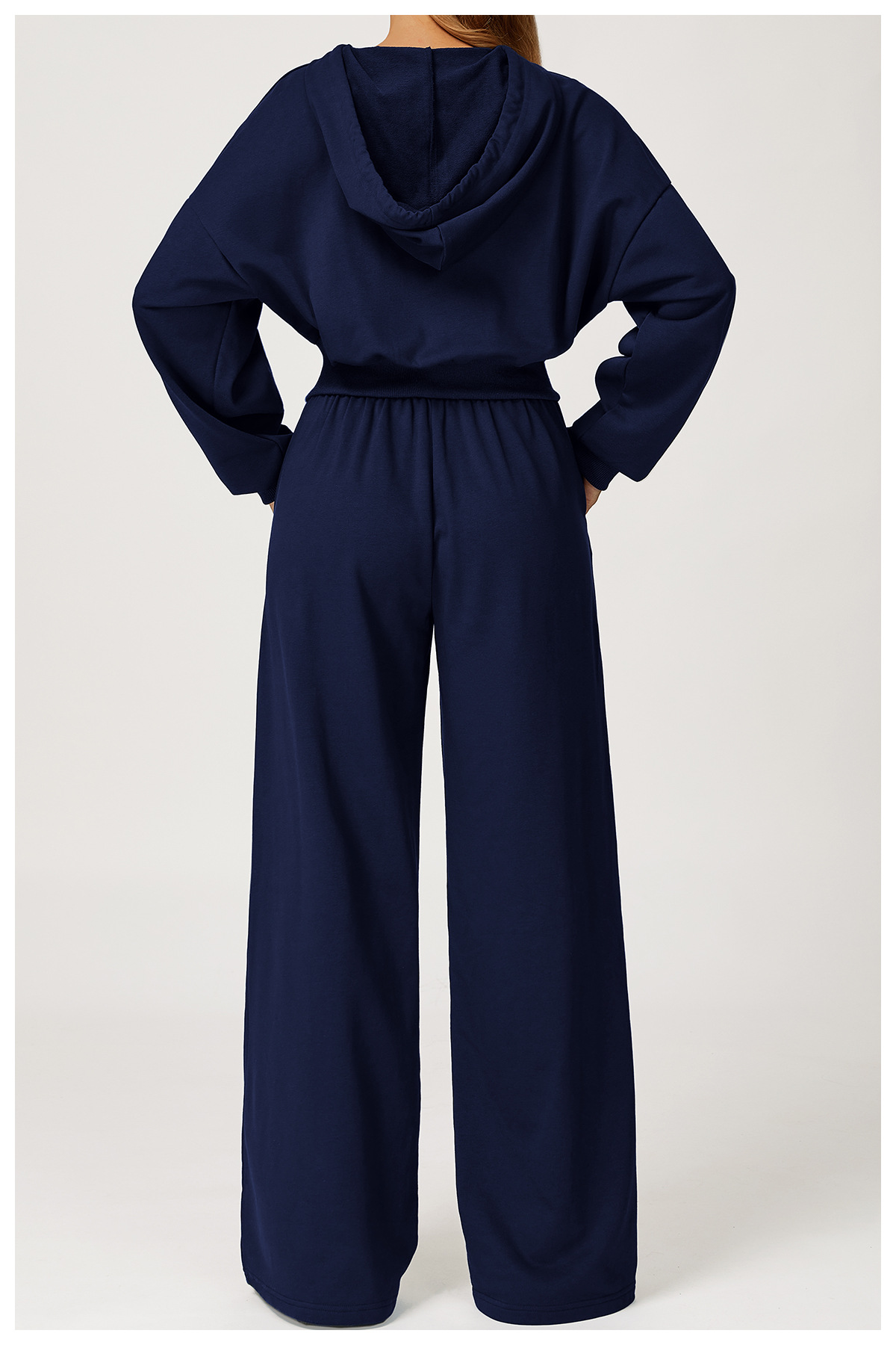 Hooded Sweatshirt & Wide - Leg Pants Set
