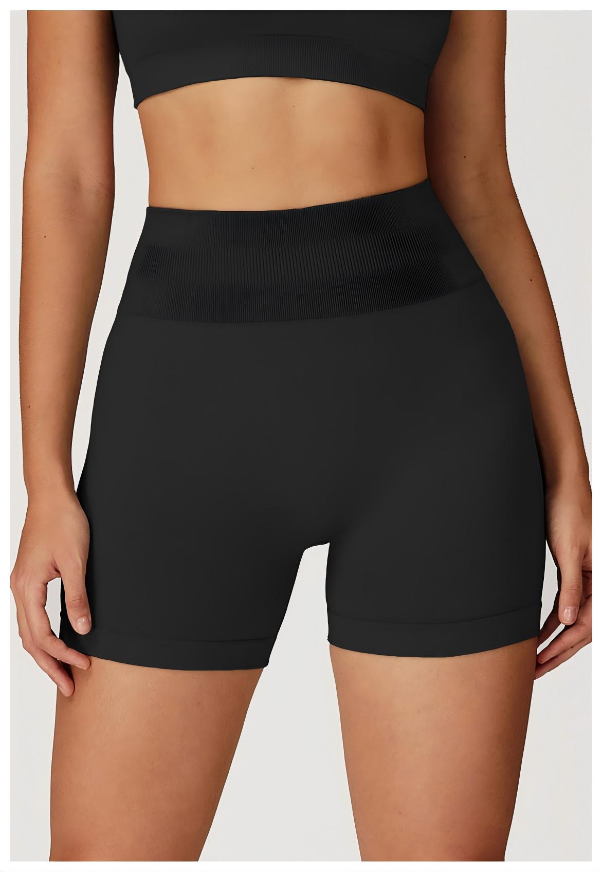 High - Waist Hip - Lifting Seamless Yoga Shorts