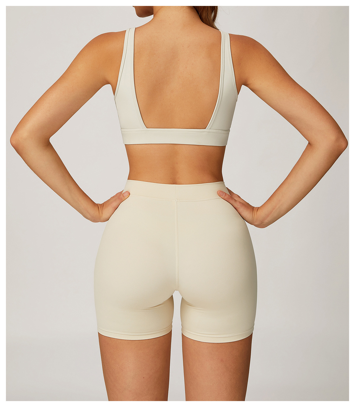 Brushed High - Waist Yoga Shorts