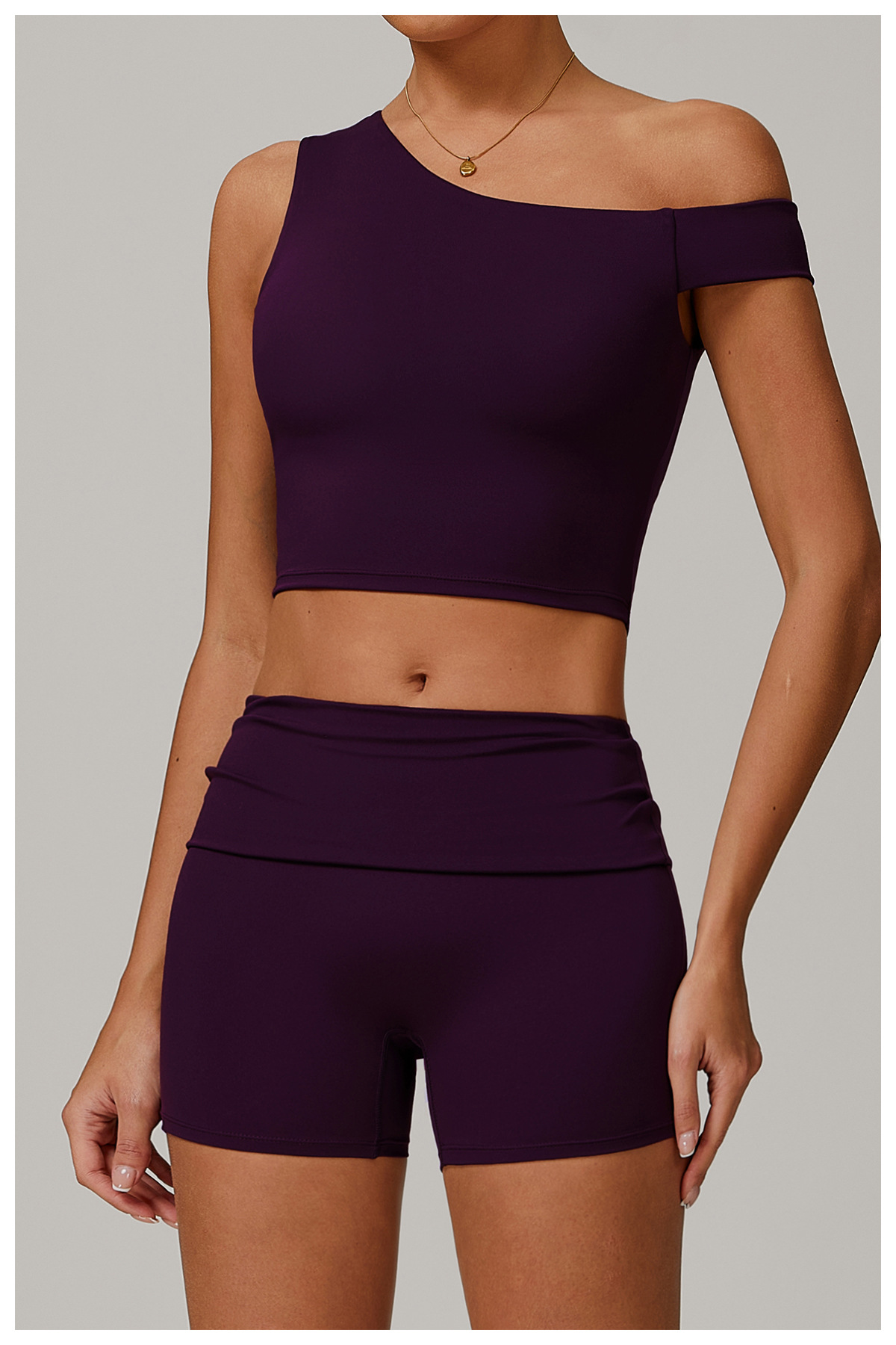 Eco - Friendly Asymmetric Yoga Tank