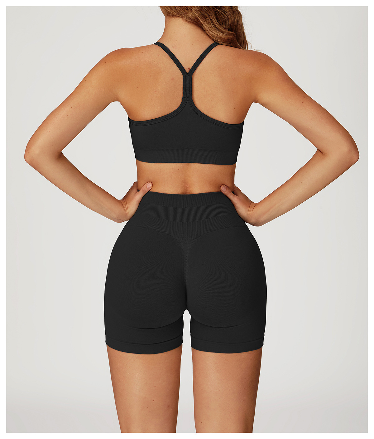 High - Waist Hip - Lifting Seamless Yoga Shorts