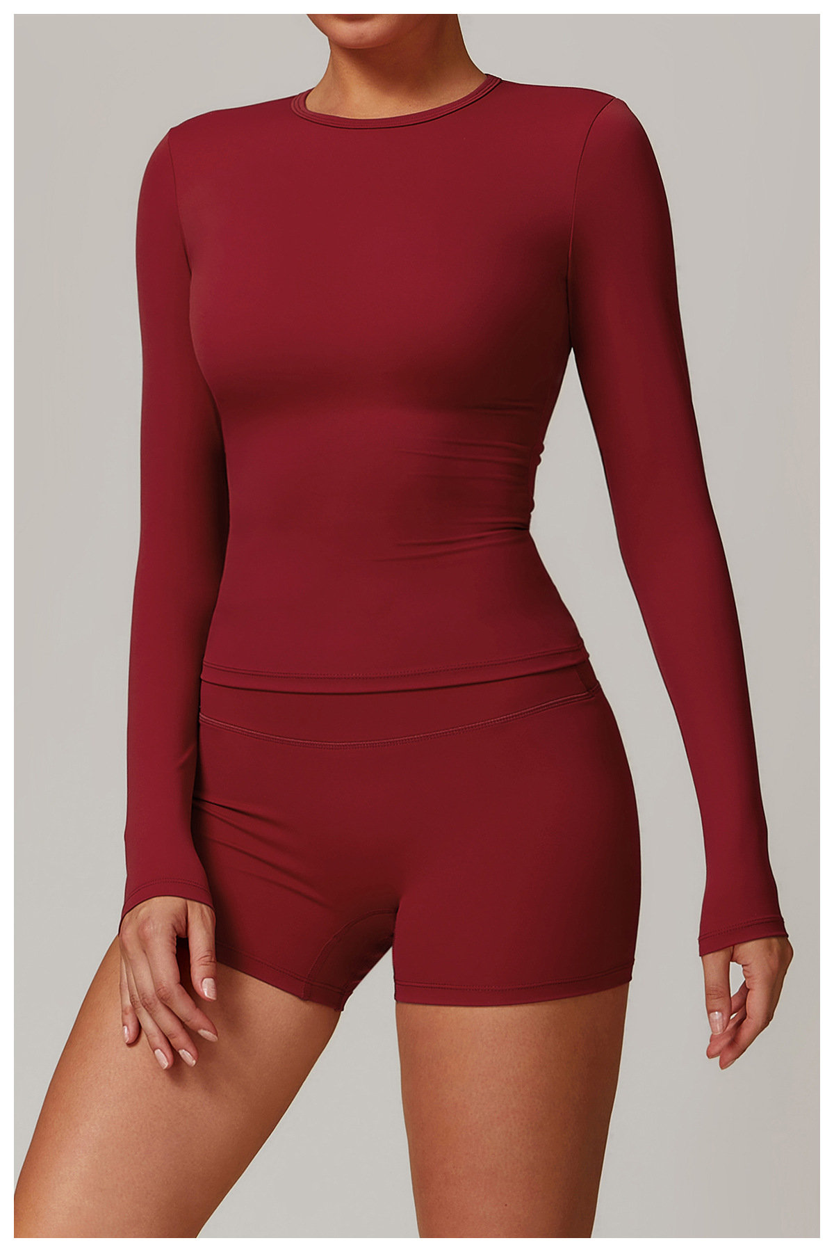 Sculpting Long - Sleeve Yoga Top