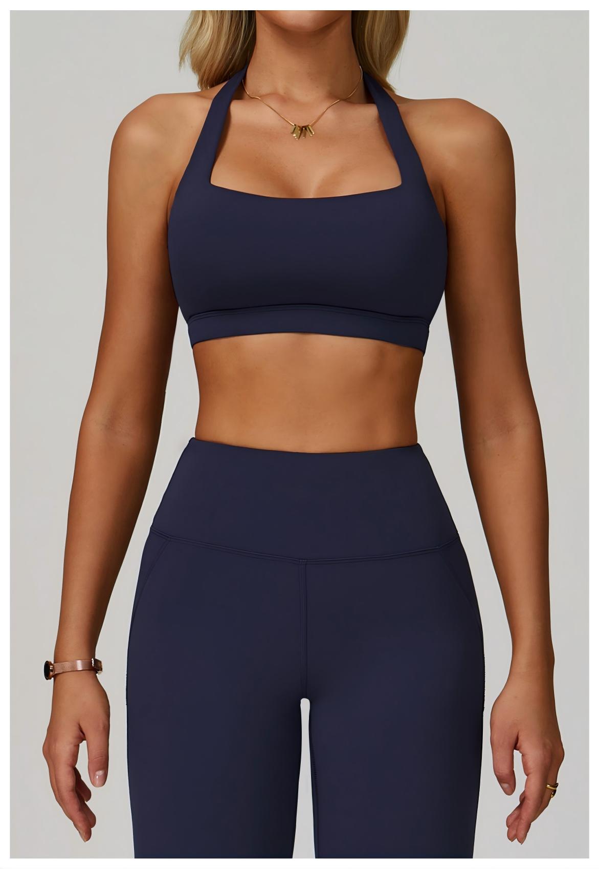 Halter Neck Yoga Sports Bra