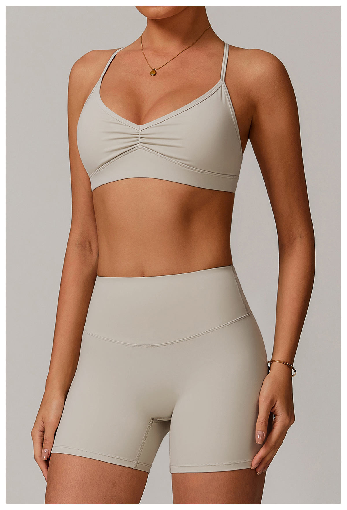 Quick - Dry V - Neck Yoga Sports Bra