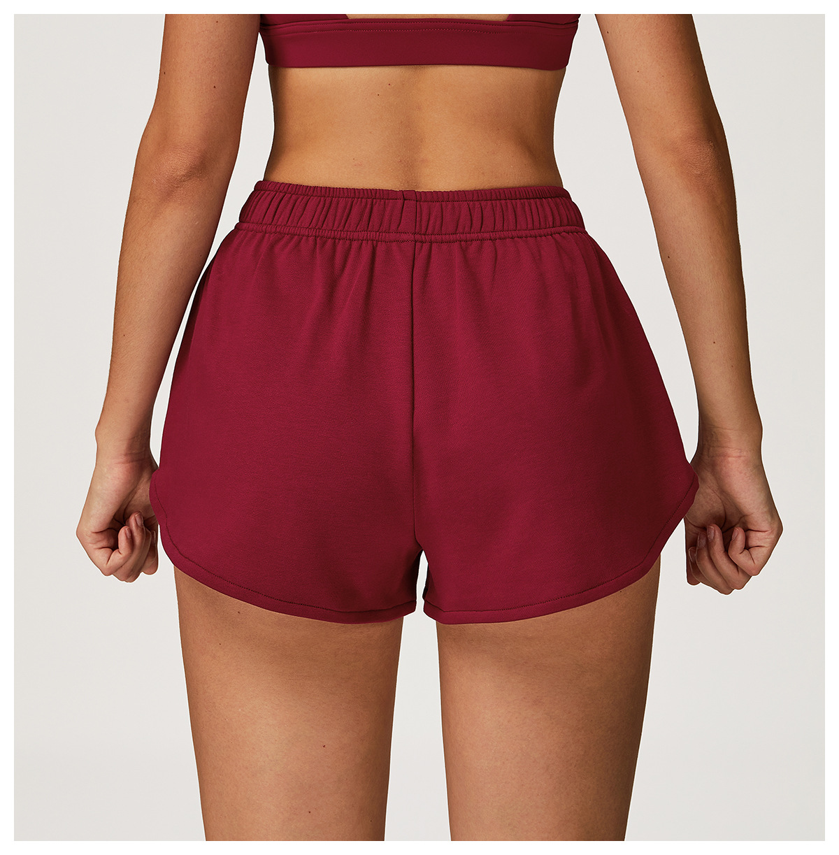 High - Waisted Wide - Leg Casual Sports Shorts