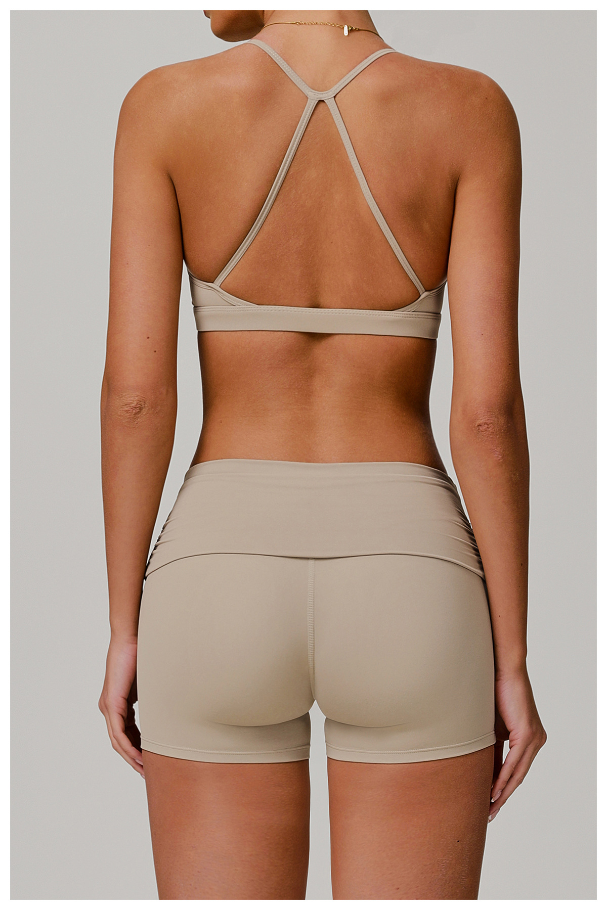Strappy Backless Yoga Sports Bra