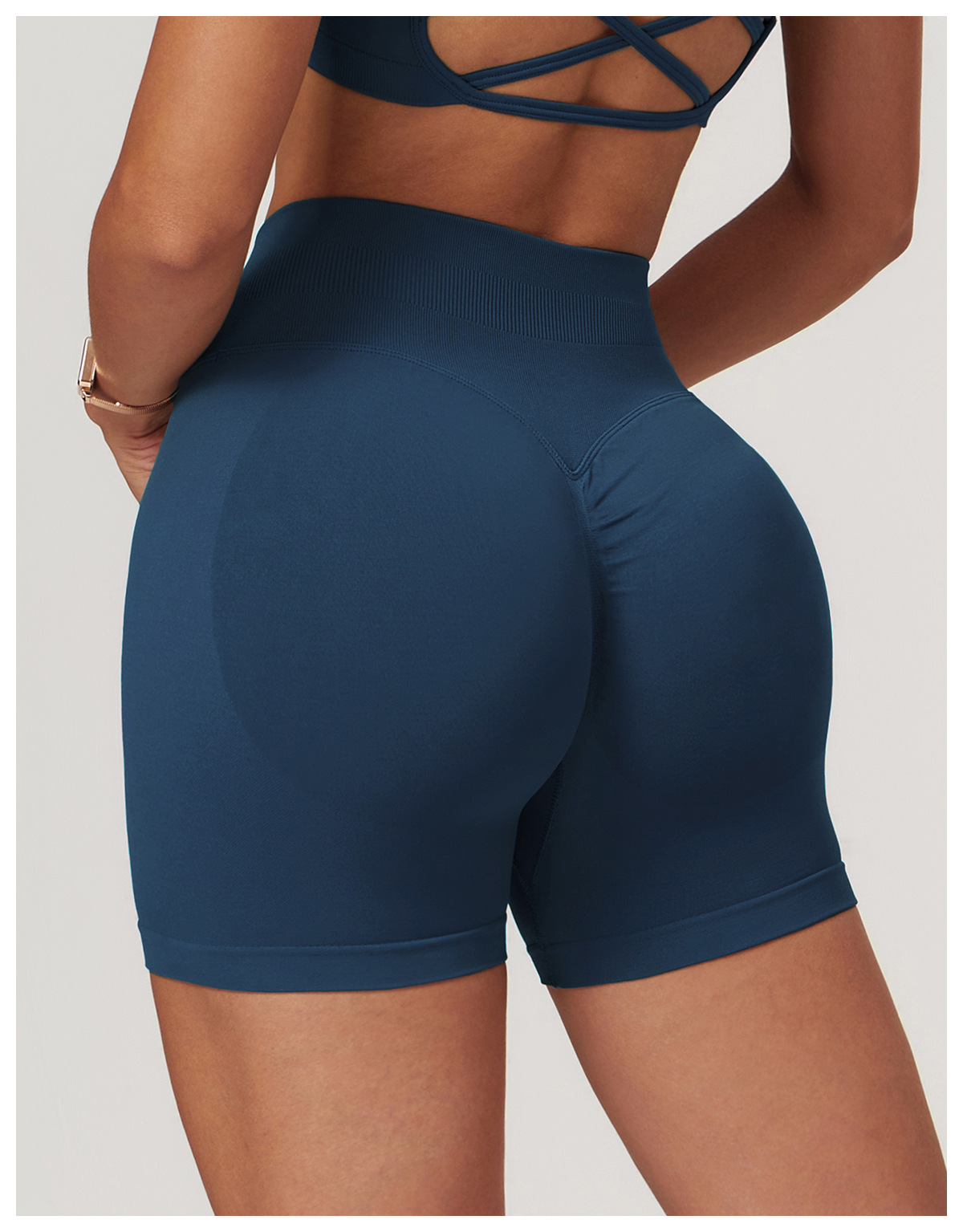 Women's Seamless High - Waisted Yoga Shorts