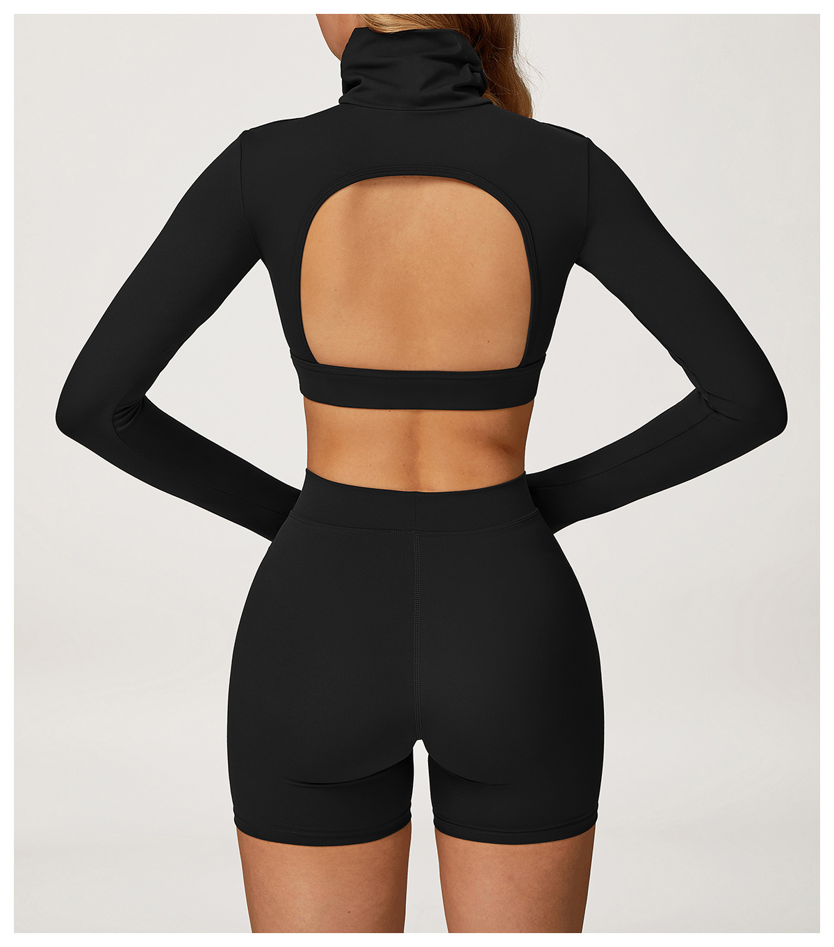 Brushed Yoga T - Shirt with Hollow Back