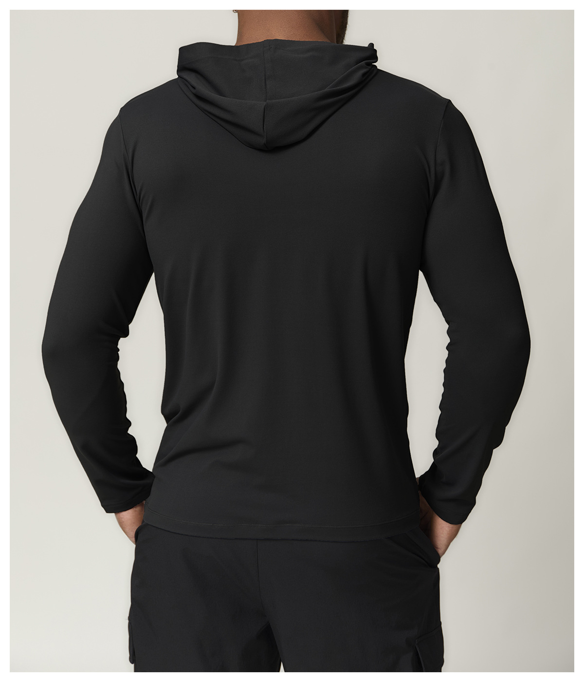 Men's Sports & Leisure Hooded Quick - Dry Long - Sleeve Tee